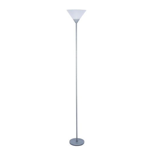 Gulvlampe E27 i sølv
