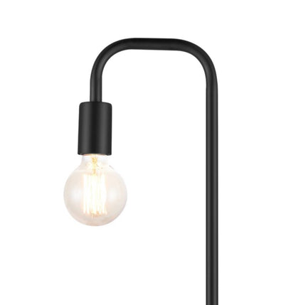 Gulvlampe Ghlin 1-punkt E27 Sort Mat