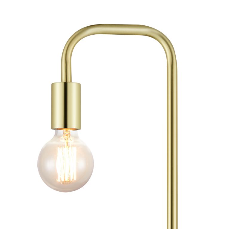 Gulvlampe Ghlin 1-punkts E27 Guld