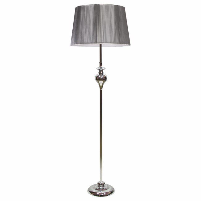 Gulvlampe Gillenia 1 x 60 W E27 sølv