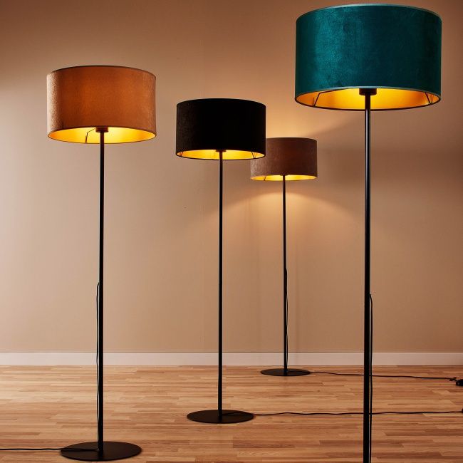 Gulvlampe Goldie 1 x E27 Grå