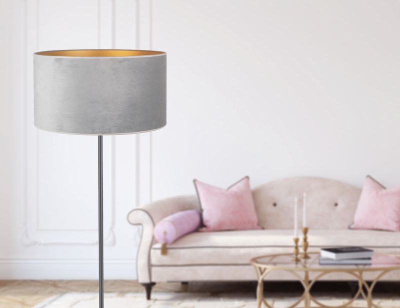 Gulvlampe Goldie 1 x E27 Grå