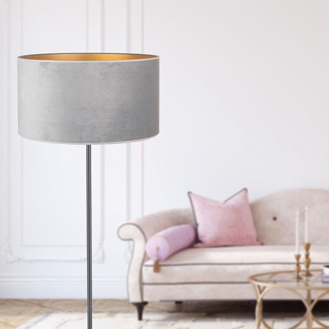 Gulvlampe Goldie 1 x E27 Grå