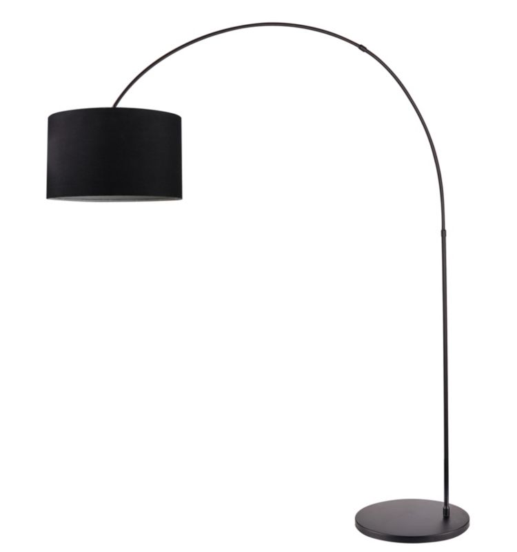 GoodHome Alacrane gulvlampe 1-punkts E27 sort
