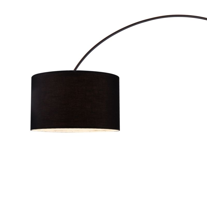 GoodHome Alacrane gulvlampe 1-punkts E27 sort
