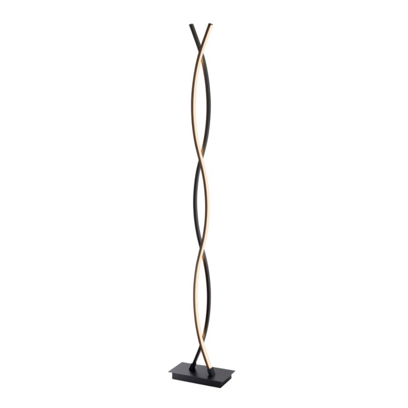 Gulvlampe Alani LED 2000 lm Sort