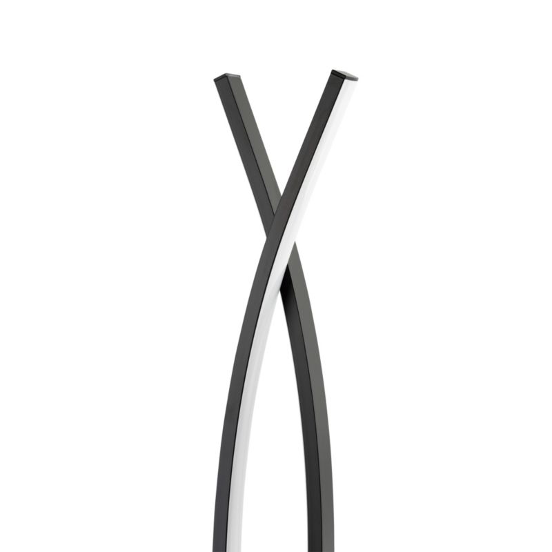 GoodHome Alani gulvlampe 1750 lm sort