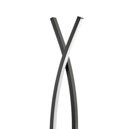 GoodHome Alani gulvlampe 1750 lm sort