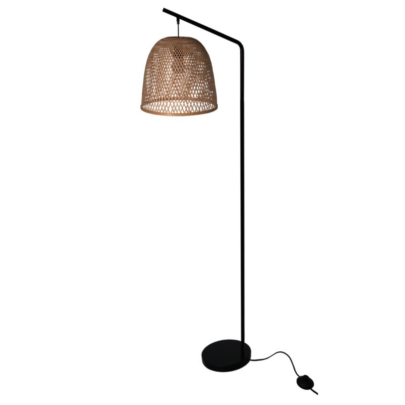 GoodHome Calume gulvlampe 1-punkts E27 bambus