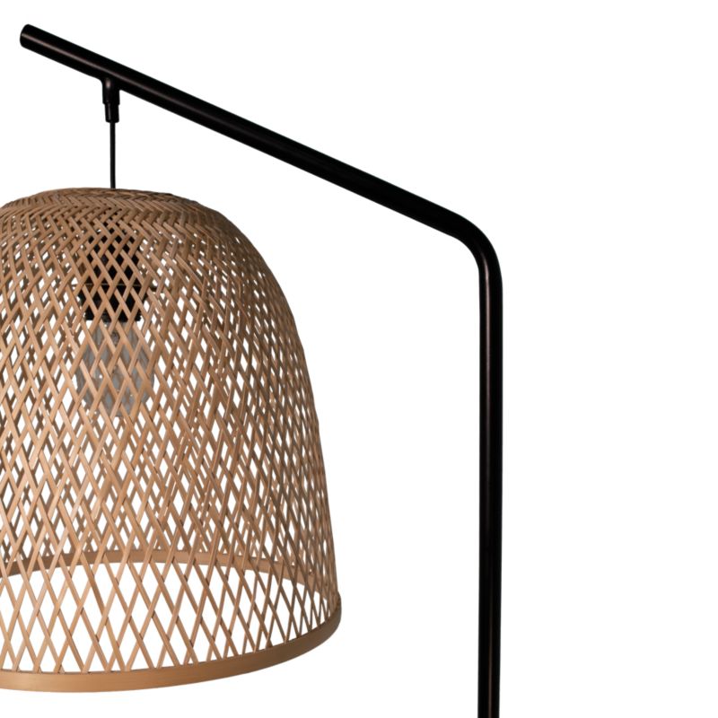 GoodHome Calume gulvlampe 1-punkts E27 bambus