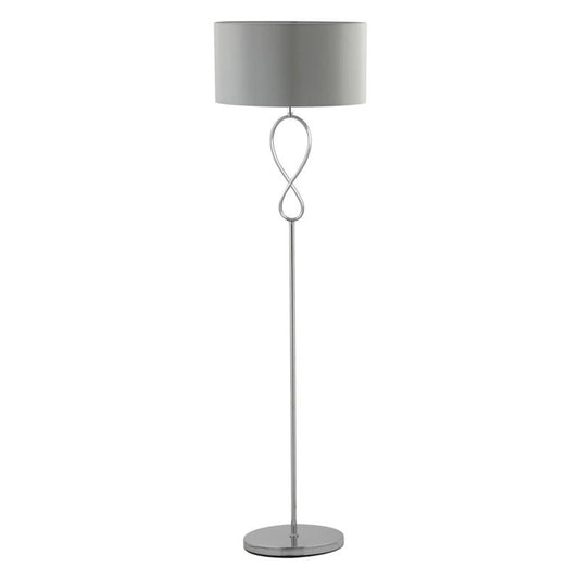 GoodHome Carnavon E27 gulvlampe i krom