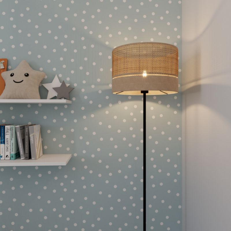 GoodHome Conebill gulvlampe 1 x E27 rattan/reb