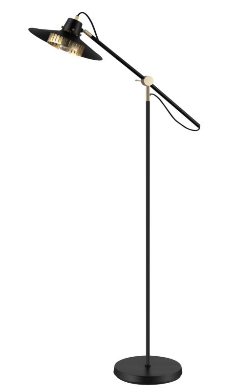 GoodHome Delagoa gulvlampe med 1 lyskilde E27 i sort