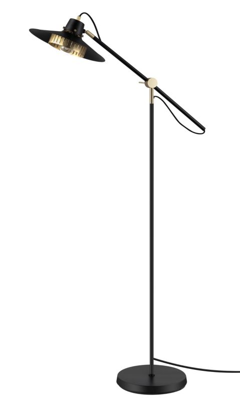GoodHome Delagoa gulvlampe med 1 lyskilde E27 i sort