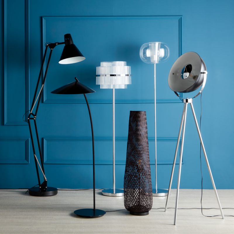 GoodHome Harchies gulvlampe 1-punkts E27 mat-sort