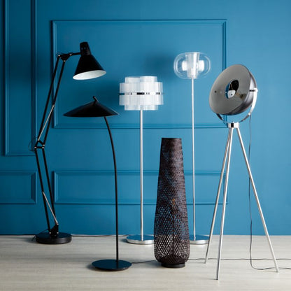 GoodHome Harchies gulvlampe 1-punkts E27 mat-sort