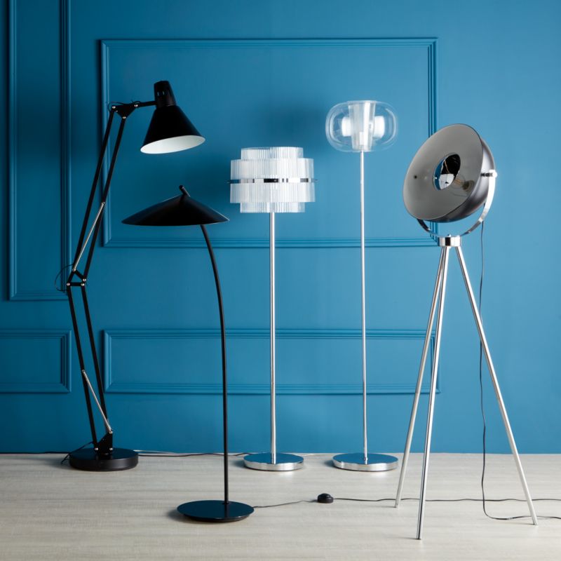 GoodHome Harchies gulvlampe 1-punkts E27 mat-sort