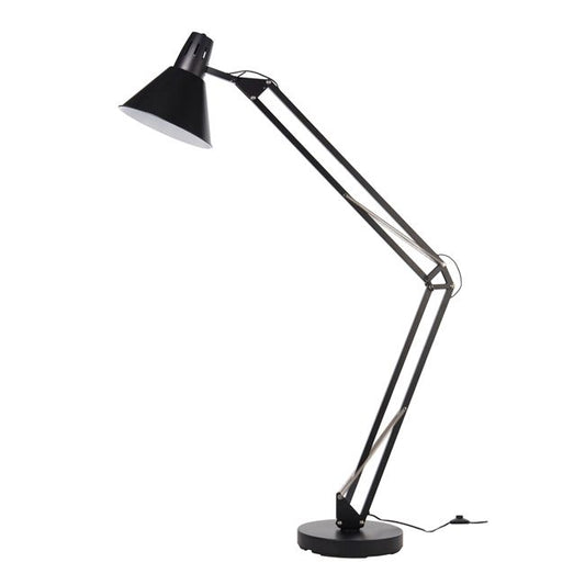 GoodHome Harchies gulvlampe 1-punkts E27 mat-sort