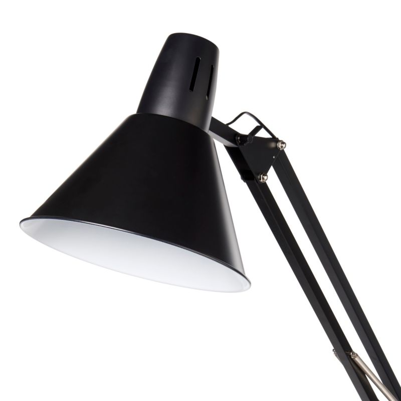 Gulvlampe Harchies 1-punkt E27 Sort Mat