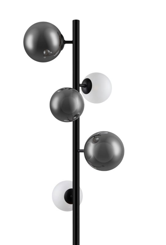 GoodHome Hauraki gulvlampe med 5 lyskilder, G9, sort