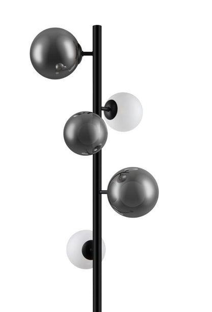 GoodHome Hauraki 5-punkts gulvlampe med G9-sokkel, sort
