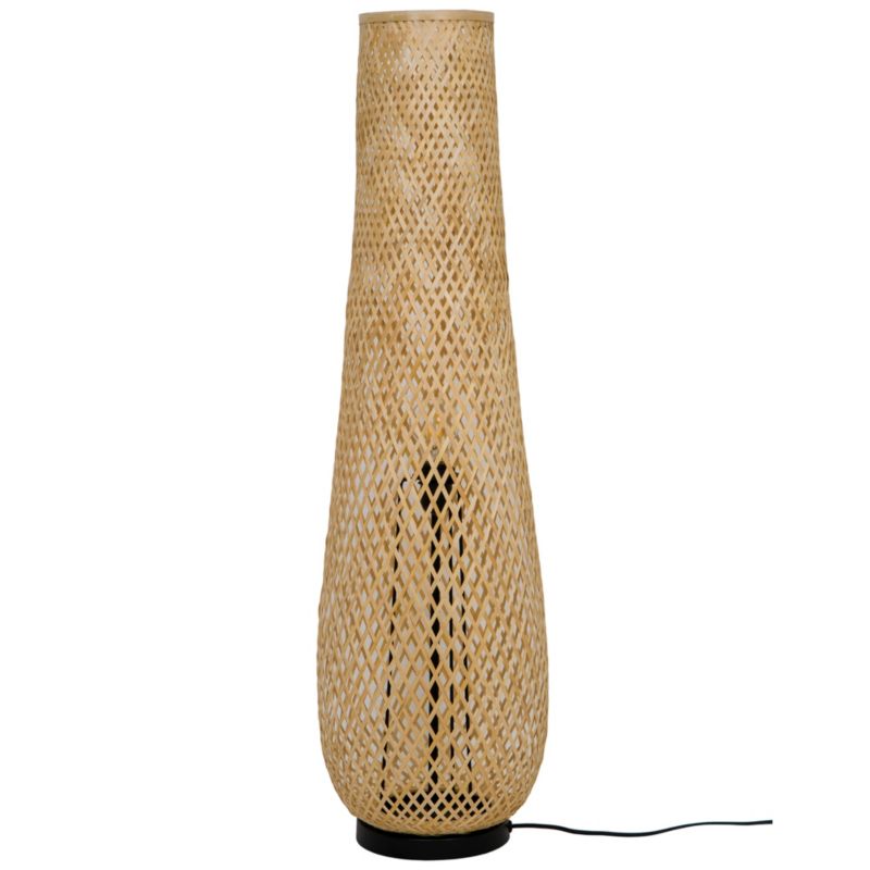 Gulvlampe Kasungu 2-Punkts E14 Natur 5036581099510