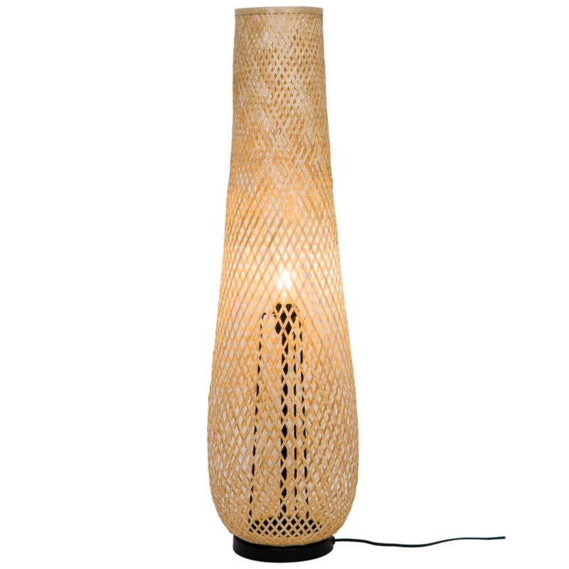Gulvlampe Kasungu 2-Punkts E14 Natur 5036581099510