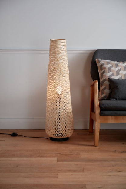 GoodHome Kasungu gulvlampe 2-punkts E14 natur