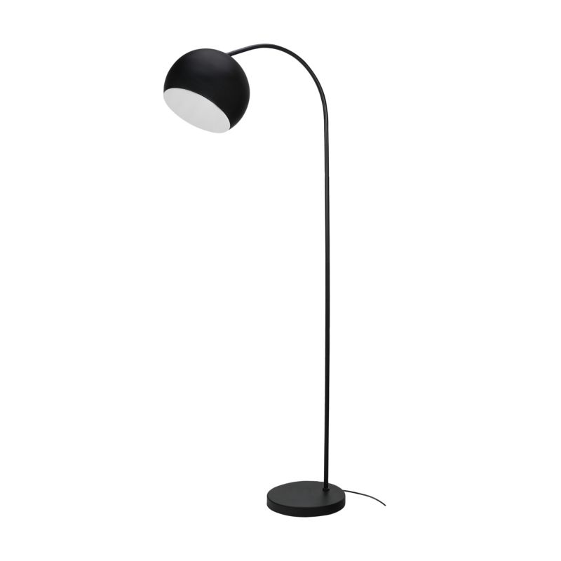 GoodHome Kotenay gulvlampe med 1 lyskilde E27, sort
