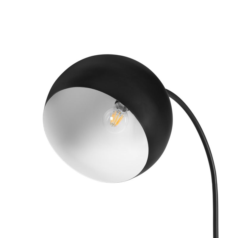GoodHome Kotenay gulvlampe med 1 lyskilde E27, sort