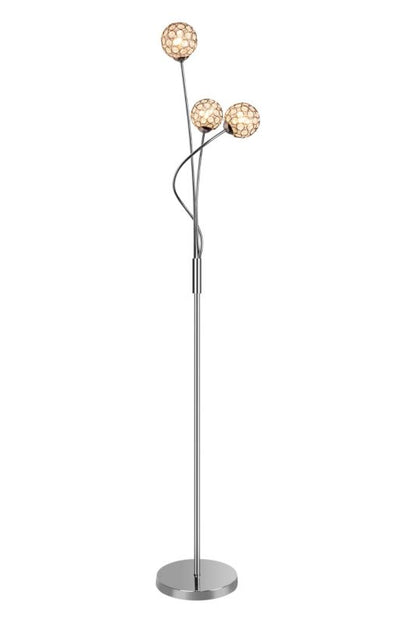 GoodHome Mantus gulvlampe 3 x G9 krom