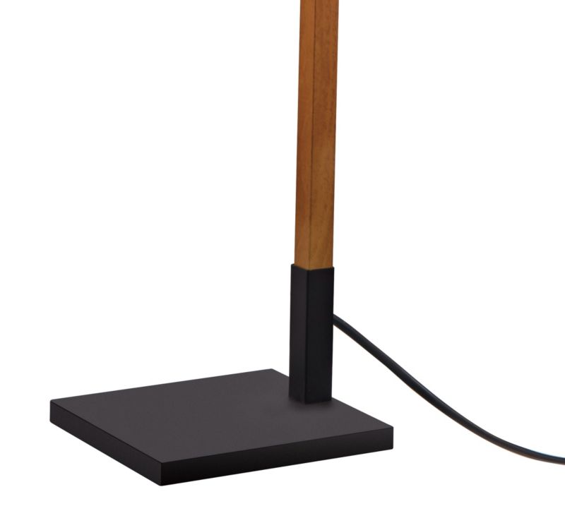 GoodHome Menonry gulvlampe 1-punkts E27 sort/træ