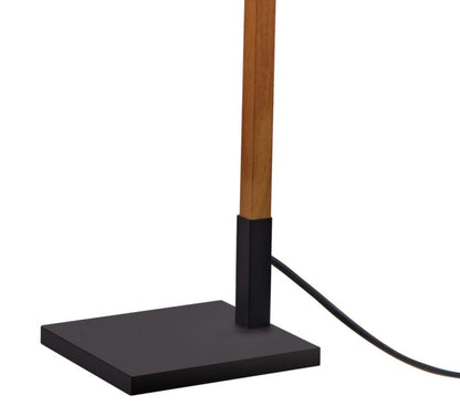 GoodHome Menonry gulvlampe 1-punkts E27 sort/træ