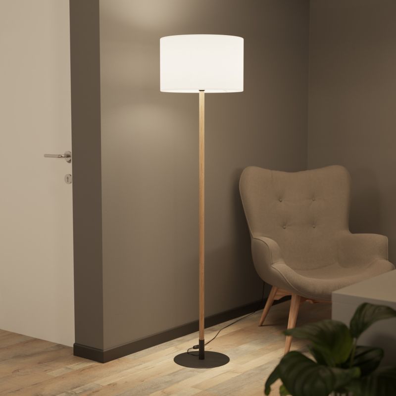Gulvlampe Myrtus 1xE27 Bambus
