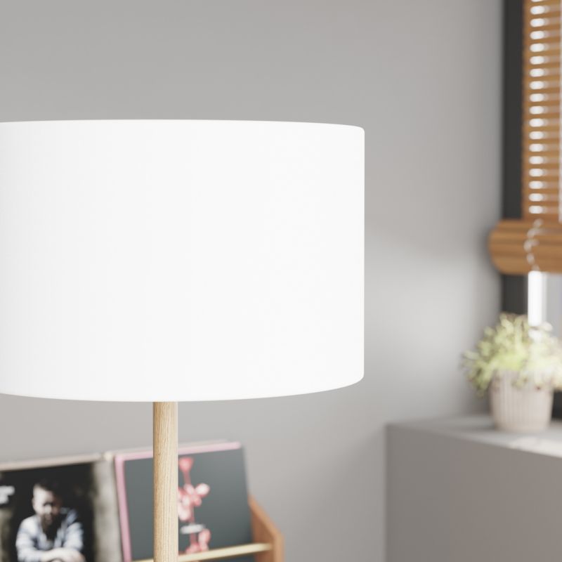 Gulvlampe Myrtus 1xE27 Bambus