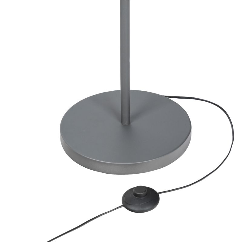 GoodHome Orous 1-punkts gulvlampe E27 grafit