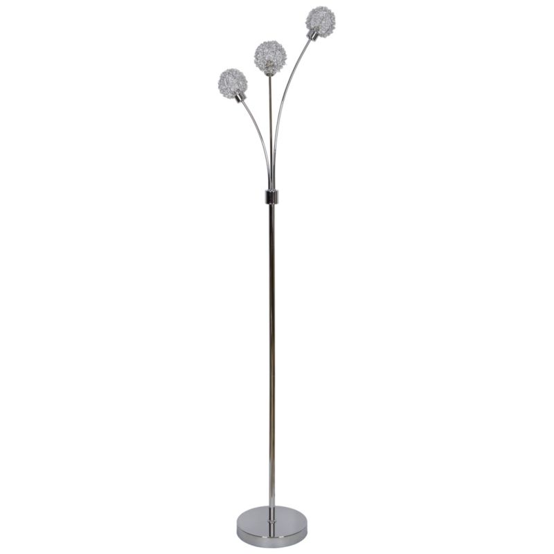 GoodHome Phaidros 3-punkts gulvlampe G9 krom