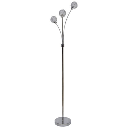 GoodHome Phaidros 3-punkts gulvlampe G9 krom
