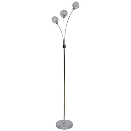 GoodHome Phaidros 3-punkts gulvlampe G9 krom