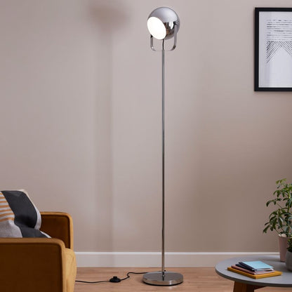 GoodHome Roccheta gulvlampe 1-punkts E27 krom