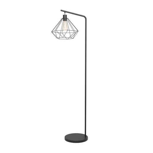 GoodHome Smertrio 1-punkts gulvlampe E27 mat-sort