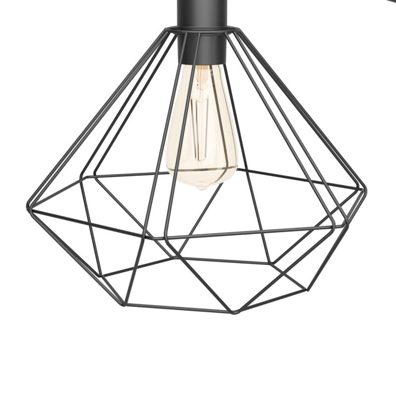 GoodHome Smertrio 1-punkts gulvlampe E27 mat-sort