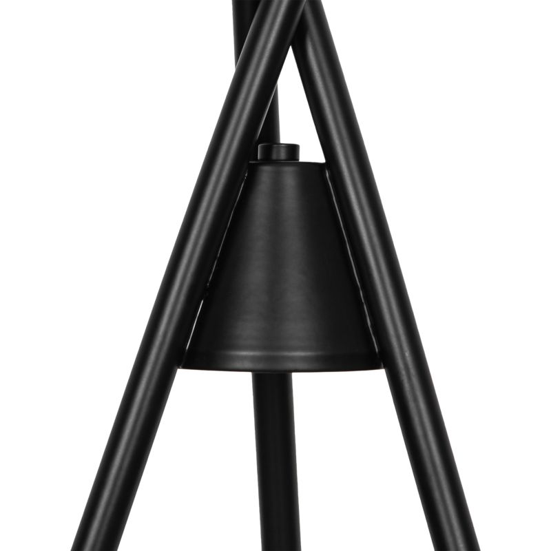 Gulvlampe Stellata 3xE27 Sort Træ