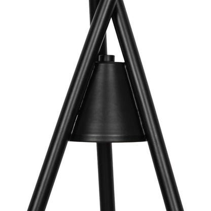 Gulvlampe Stellata 3xE27 Sort Træ