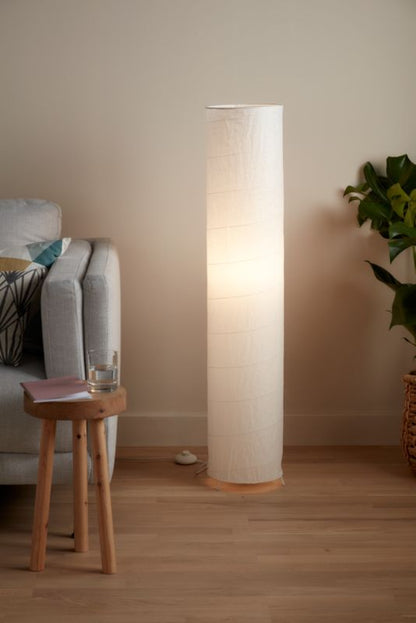 GoodHome Undara gulvlampe E27 hvid