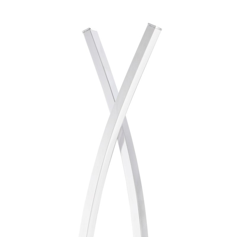 GoodHome Alani LED-gulvlampe 2-punkts krom