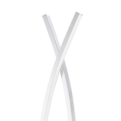 GoodHome Alani LED-gulvlampe 2-punkts krom