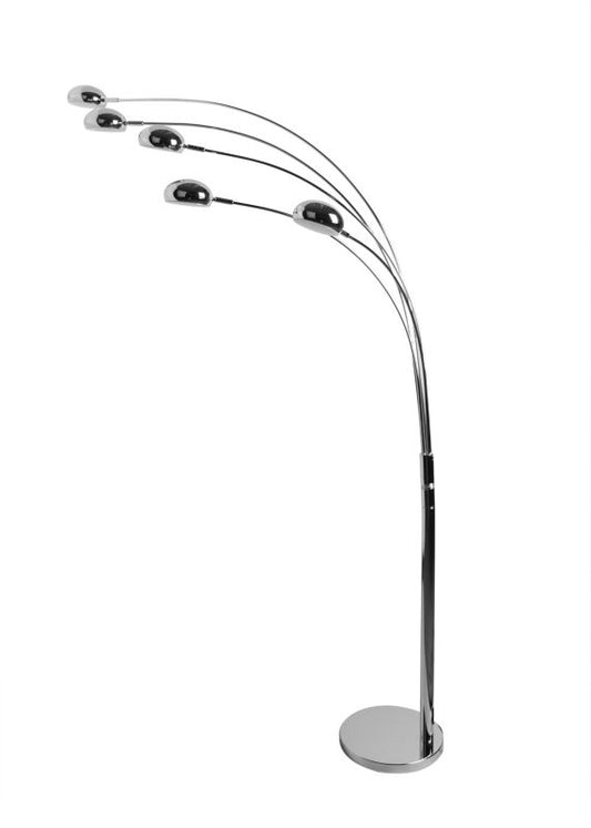 LED-gulvlampe GoodHome Coolah 5-punkts 2500 lm krom