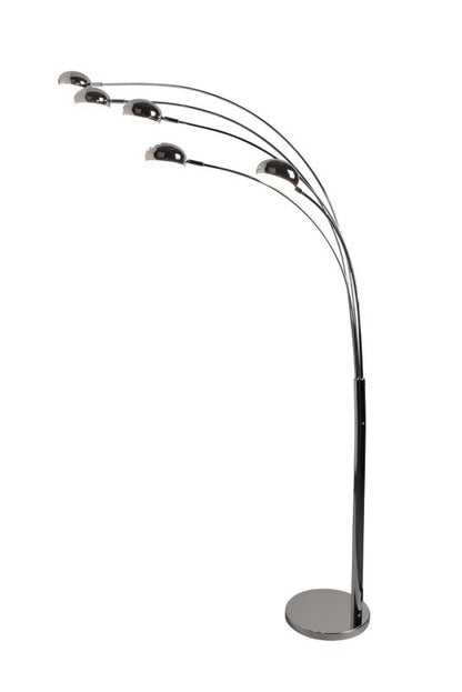 LED-gulvlampe GoodHome Coolah 5-punkts 2500 lm krom