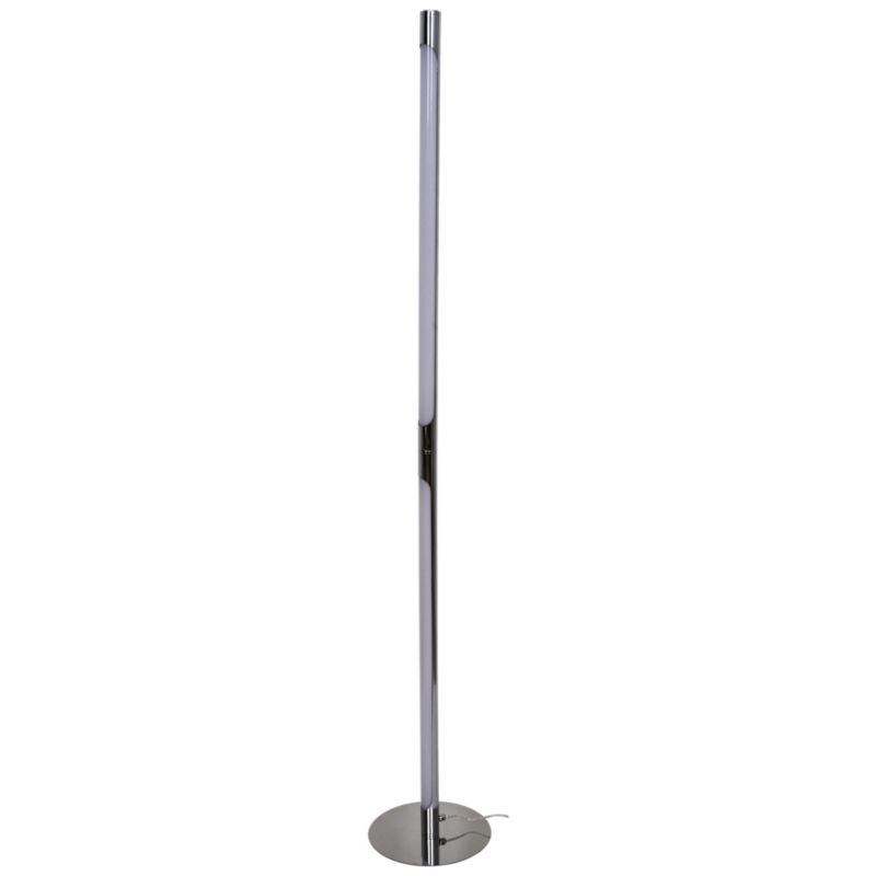 GoodHome Eucrite LED-gulvlampe i krom